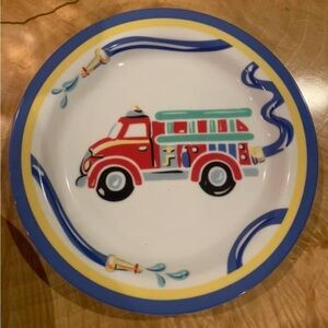 Tiffany & Co Fire Station 3-piece dish set - NEW, never used